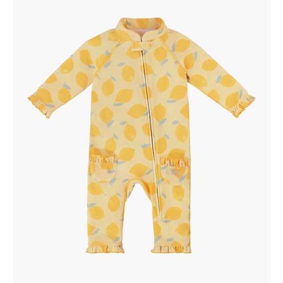 Uv Skinz Other - UV Skinz Sun & Swimsuit Color: Lemonade Stand 3-6 Months New Zip Up Easy On/Off